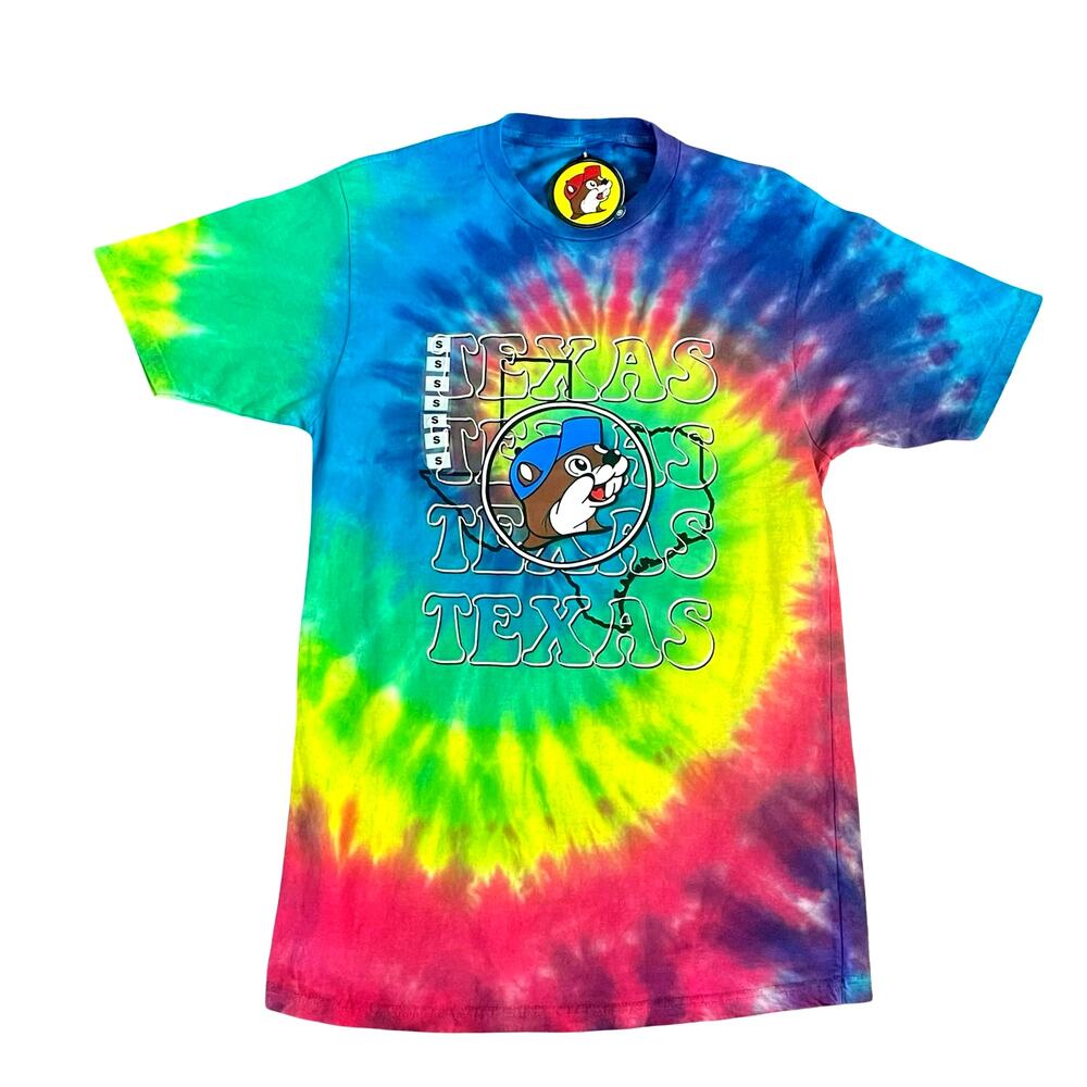 Buc-ee's Texas Tie Dye Short Sleeve T-shirt Women's Size SMALL New With Tags